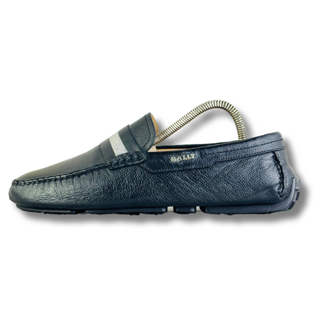 BALLY PEARCE STRIPE-TRIM LOAFER