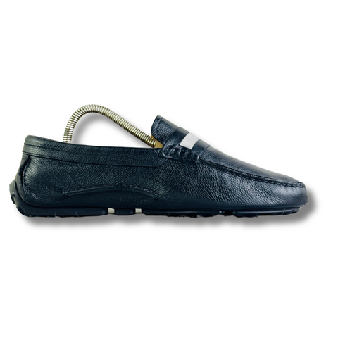 BALLY PEARCE STRIPE-TRIM LOAFER