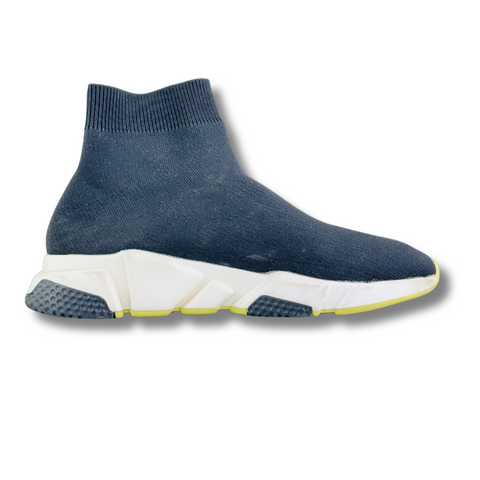 BALENCIAGA NAVY BLUE KNIT FABRIC