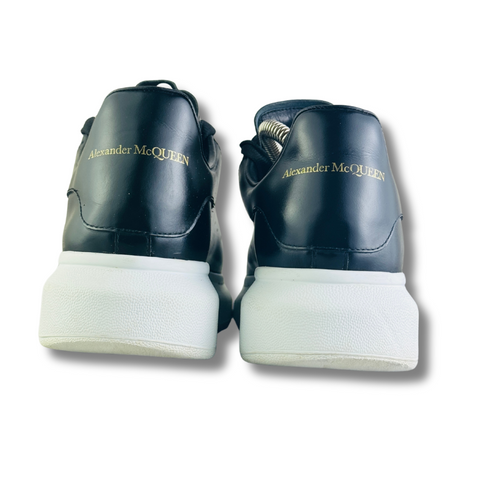 ALAXANDER MCQUEEN BLACK LEATHER