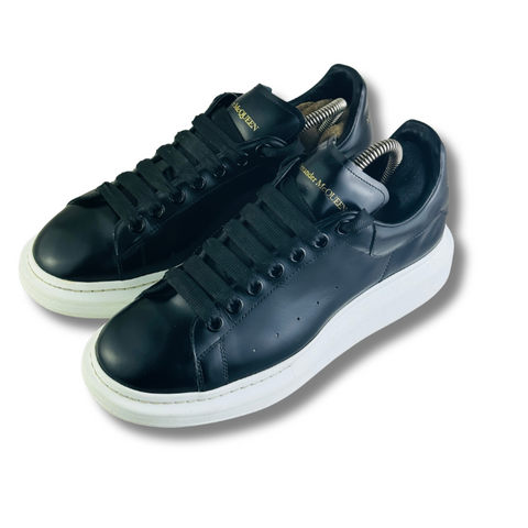 ALAXANDER MCQUEEN BLACK LEATHER