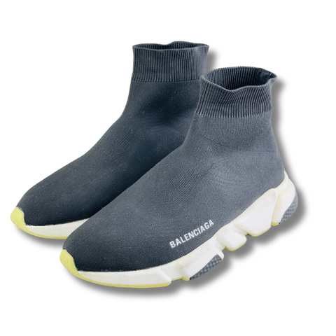 BALENCIAGA NAVY BLUE KNIT FABRIC