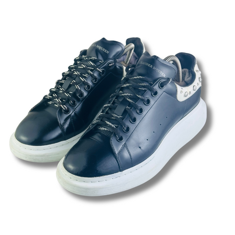 ALAXANDER MCQUEEN BLACK LEATHER